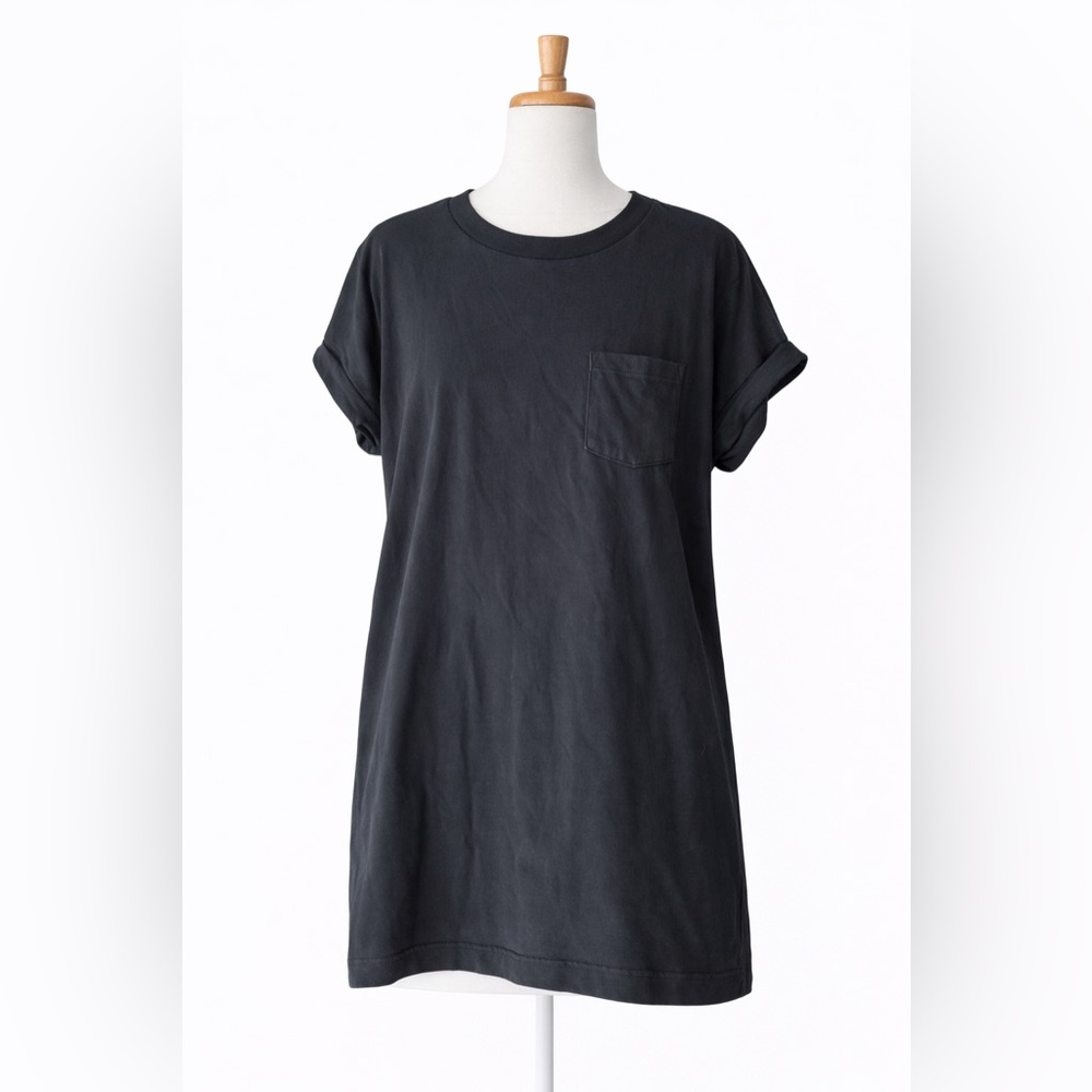 GAP Black T-Shirt Dress | Size Medium | Casual Pocket Tee Dress